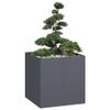 Hommdiy Raised Garden Bed Planter Anthracite 80 x 80 x 80 cm Steel view 1