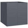 Hommdiy Raised Garden Bed Planter Anthracite 80 x 80 x 80 cm Steel view 2