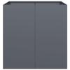Hommdiy Raised Garden Bed Planter Anthracite 80 x 80 x 80 cm Steel view 4