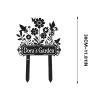 Personalized Metal Garden Stakes with Custom Text view 2