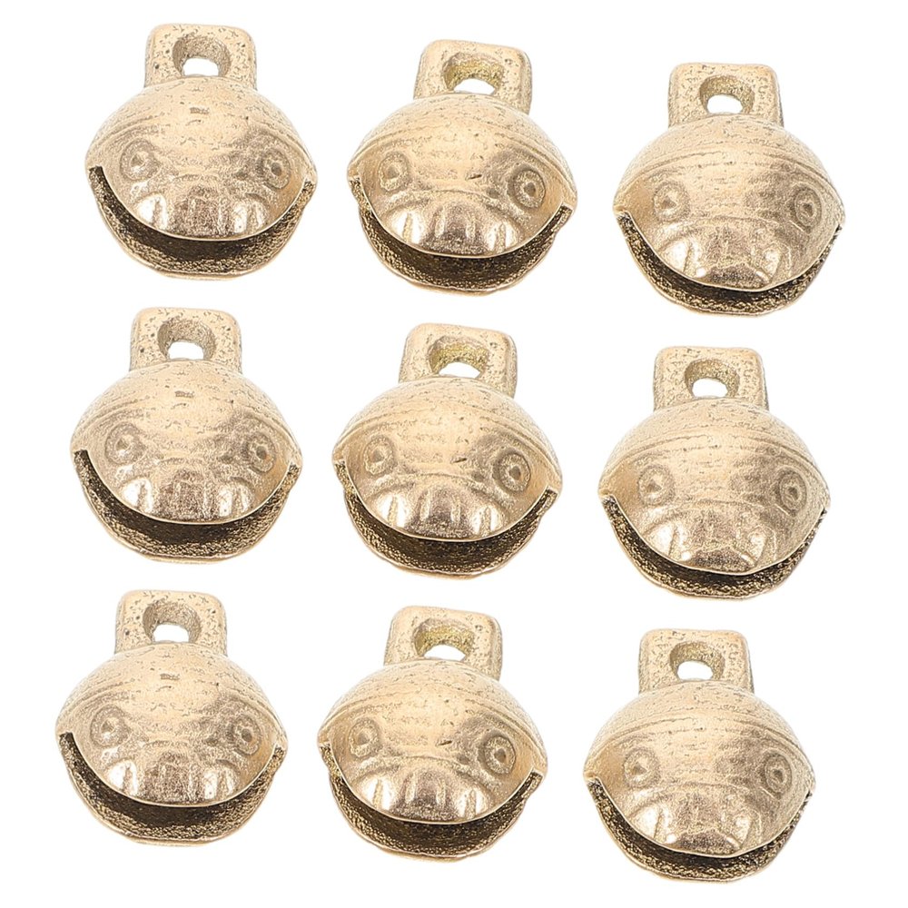 ULDIGI Small Copper Bells, 10-Pack, Retro Hanging Decor