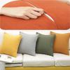 Corduroy Throw Pillow Cover, Charcoal Gray, 50 x 60 cm view 4