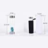 Natural Crystal Water Bottle with Quartz Obelisk Wand, Reusable Gemstone Glass Bottle, 550 ml view 2