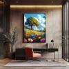 Tree Paint by Numbers Kit for Adults with Frame, Flower Design, 40 x 50 cm – Z-3767 view 3