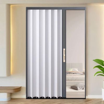 Lockable Aluminum Folding Door Panel, 140 × 189 cm