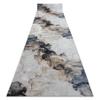 rugsx Lotus Shadows 37550 Abstract Runner Rug, Beige/Gray, Washable, 80 x 730 cm view 1