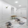 rugsx Lotus Shadows 37550 Abstract Runner Rug, Beige/Gray, Washable, 80 x 730 cm view 2