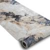 rugsx Lotus Shadows 37550 Abstract Runner Rug, Beige/Gray, Washable, 80 x 730 cm view 3