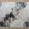 rugsx Lotus Shadows 37550 Abstract Runner Rug, Beige/Gray, Washable, 80 x 730 cm view 4
