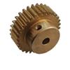 GTPBAO 0.5 Module 150T Spur Gear, 76 mm OD, 5 mm Tooth Thickness, Copper, 15 mm Step, 4 mm Bore view 2
