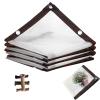 Transparent Patio Tarp with Eyelets, 0.16 mm, Waterproof (12 x 21 m) view 1