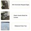 Transparent Patio Tarp with Eyelets, 0.16 mm, Waterproof (12 x 21 m) view 3