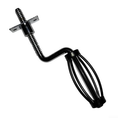 Moliuoly Stainless Steel Handle for BBQ Smokers and Grills, 12 mm Thread, Ergonomic, Heat-Resistant (B)