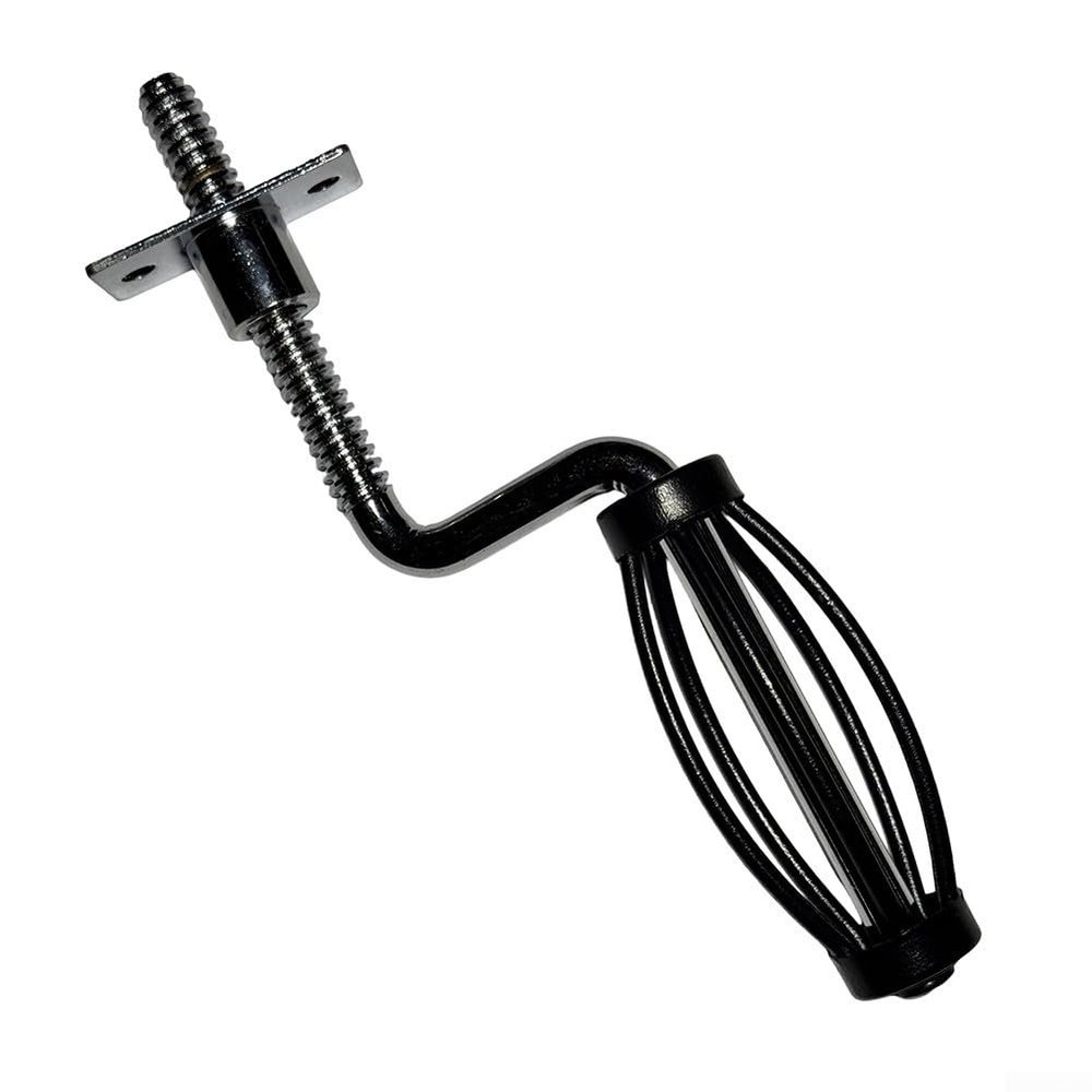 Moliuoly Stainless Steel Handle for BBQ Smokers and Grills, 12 mm Thread, Ergonomic, Heat-Resistant (B)