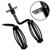Moliuoly Stainless Steel Handle for BBQ Smokers and Grills, 12 mm Thread, Ergonomic, Heat-Resistant (B) view 2