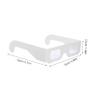 Halloween Theme Party 3D Paper Diffraction Glasses, 25 Count, White view 2