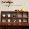Blazea Wooden Wall-Mounted Cup Rack, 3x3 9-Slot Display Shelf view 4