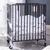 Laundry Hamper with Wheels, Metal Frame, Breathable Design view 1