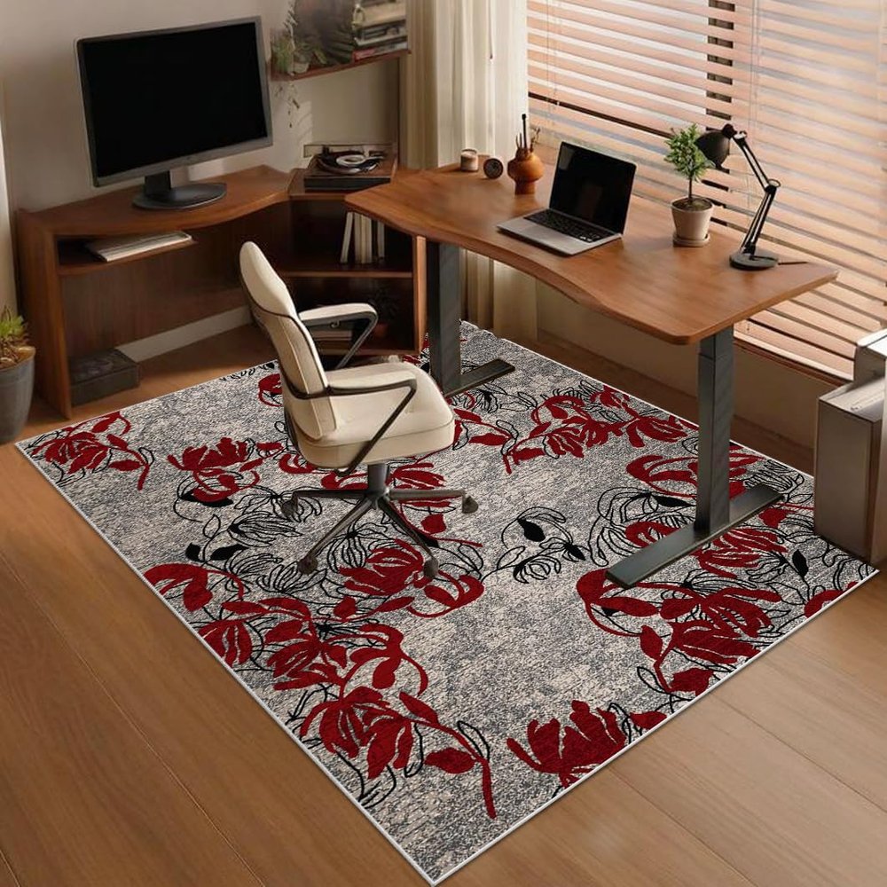 Desk Chair Floor Mat, Scratch-Resistant Anti-Slip Mat, 120 x 140 cm