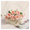 Rattan Picnic and Flower Basket, Dark Coffee view 2