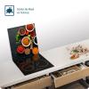 Tempered Glass Stove Cover & Cutting Board, 45 x 52 cm, Spices Black Wood view 3