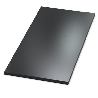 AUPROTEC Black Tabletop 25 mm, 90 x 70 cm, Chipboard with 2 mm ABS Edging