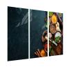 Stovetop Cover, Tempered Glass Cutting Board & Ceramic Cooktop Cover, 3-Piece, 3 x 30 x 52 cm, Hygienic & Non-Slip, for Induction and Ceramic Cooktops, Spices & Olive Oil – SFArt view 1