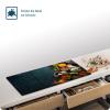 Stovetop Cover, Tempered Glass Cutting Board & Ceramic Cooktop Cover, 3-Piece, 3 x 30 x 52 cm, Hygienic & Non-Slip, for Induction and Ceramic Cooktops, Spices & Olive Oil – SFArt view 4
