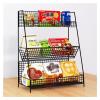 OIFAODAO Heavy-Duty Freestanding Storage Rack, Black, 30 x 18 x 45 cm view 1