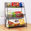 OIFAODAO Heavy-Duty Freestanding Storage Rack, Black, 30 x 18 x 45 cm view 2