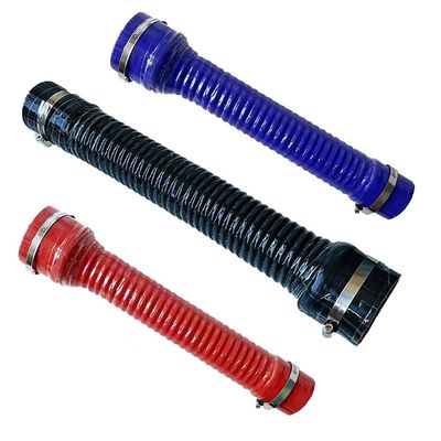 1-Pc. Silicone Intercooler Hose with Variable Diameter, 600 mm Flexible Reducer, ID 38–75 mm, Black, ID 40–55 mm