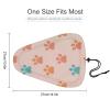 Treer Waterproof Bicycle Saddle Covers with Dog Paw Print, Pink, 2-Pack view 4
