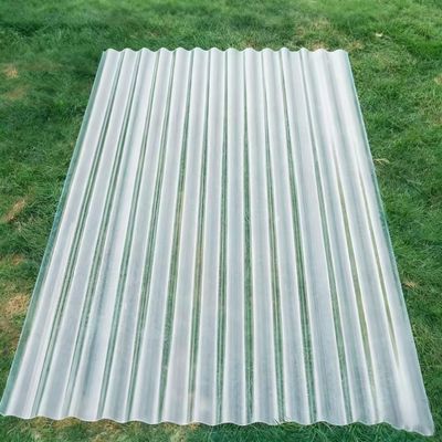 GQZJY Corrugated Polycarbonate FRP Sheet, 80% Light Transmission, UV Protection, 1.2 mm, 5-Pack, 0.9 x 1.5 m