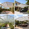 GQZJY Corrugated Polycarbonate FRP Sheet, 80% Light Transmission, UV Protection, 1.2 mm, 5-Pack, 0.9 x 1.5 m view 2
