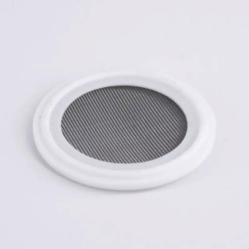 1.5" 2" 3" 4" Tri-Clamp PTFE Gasket with Stainless Steel Mesh Sanitary Homebrew Filter (10–300 Mesh) (80 Mesh, 50.5 mm)