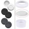 Gettimore 2-Pack Pool Jet Covers for Hayward SP1419D, for Freeze Protection and Safe Installation, Black view 2