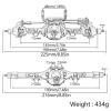 RC Front and Rear Axle Set for Axial SCX10 90046/90047 1/10 Crawler view 4