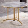 Ultra-Thin Extendable Round Solid Wood Dining Table view 1