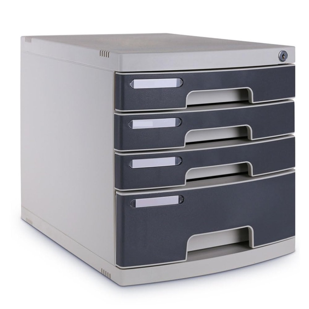 Lockable Filing Cabinet with Drawers for Secure Document and Supply Storage