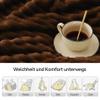 BEDELITE Plush Throw Blanket for Sofa, Dark Brown, 125 x 150 cm view 3