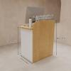 Reception Desk with Drawers, Modern Counter Desk, Right, 150 cm view 2
