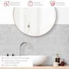 micasia Self-Adhesive Waterproof Bathroom Wall Panel, Cement Stone Look, Matte Gray, 250 x 100 cm view 2