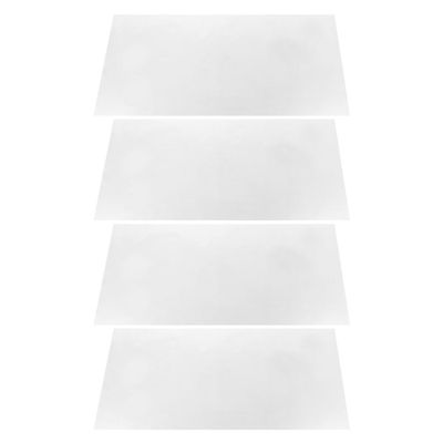 jojofuny 4-Piece Reusable Static Whiteboard Sticker Set