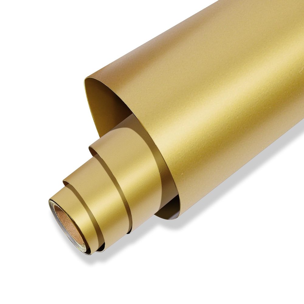 IModeur 30.5 x 900 cm PET-Backed Matte Gold Vinyl for Plotters