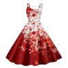 Women's Halloween Zombie Bride Dress with Bloody Print view 1