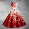 Women's Halloween Zombie Bride Dress with Bloody Print view 2