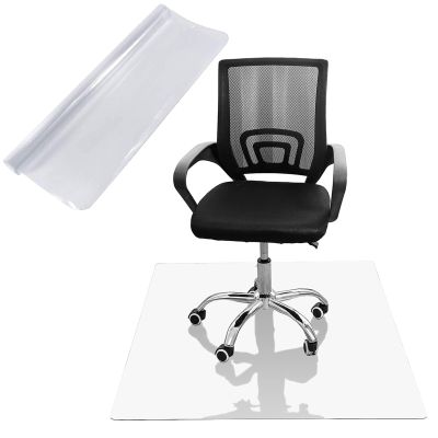 Transparent Hard Floor Chair Mat, 1 mm, 110 x 240 cm