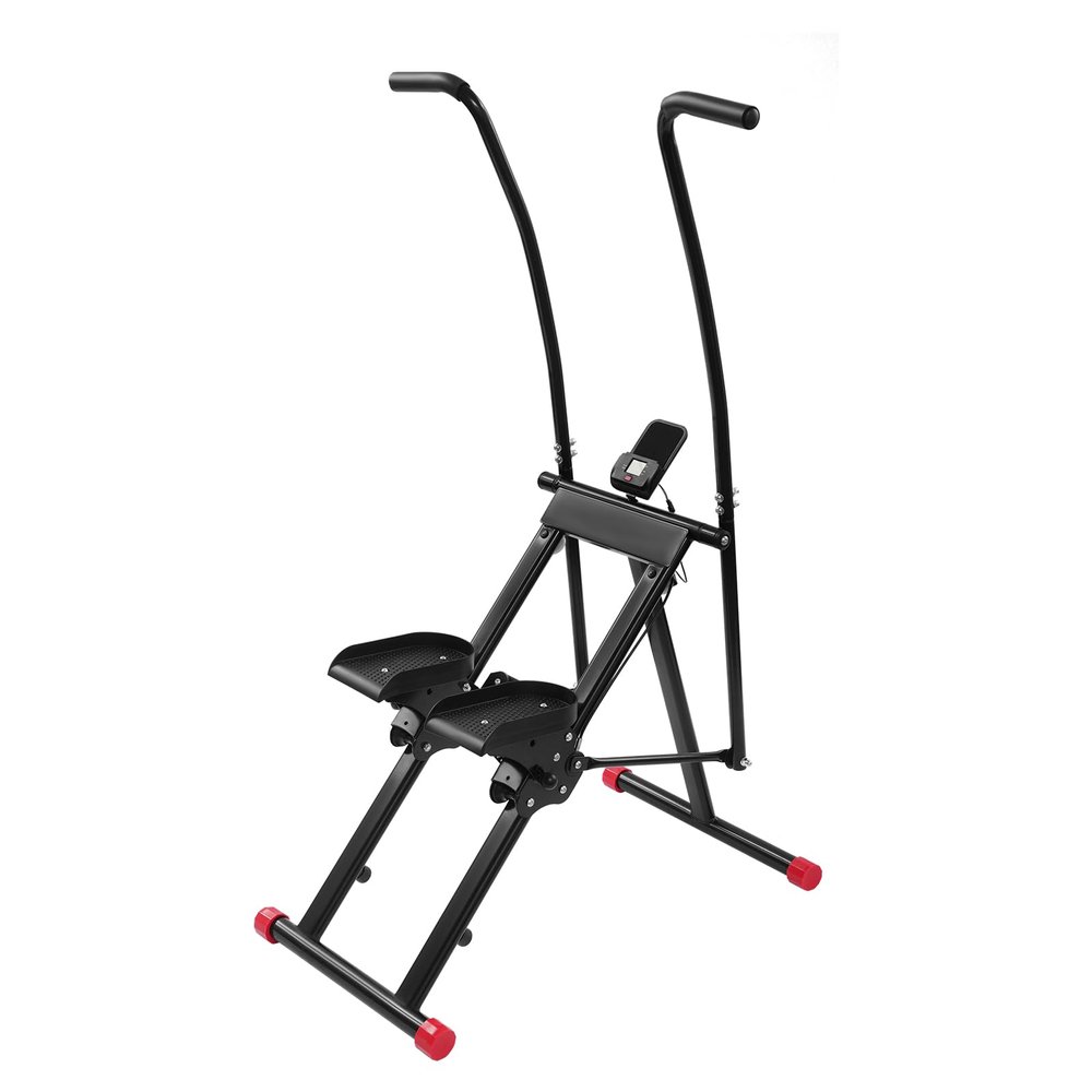 Loobiiny Stair Stepper and Vertical Climber, Full-Body Trainer, 3 Pedal Angles, Up to 100 kg, Black