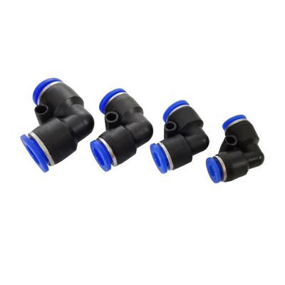 PV4–PV16 L-Type Brass Quick-Connect Fittings, 10-Pack (PV16)