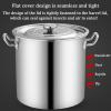 AYCDL Commercial Stainless Steel Stock Pot with Basket, 27/45/63 qt view 3